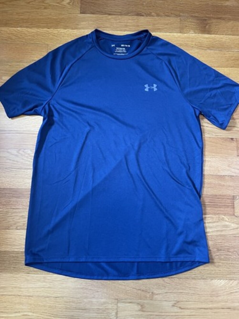 Under Armour The Tech Tee Shirt Mens Navy Blue Short Sleeve Athletic Size Medium